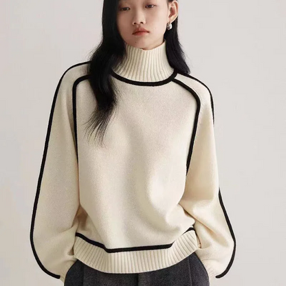 Norla — Women's Cozy Turtleneck Sweater with Relaxed Fit