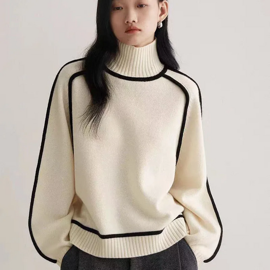 Norla — Women's Cozy Turtleneck Sweater with Relaxed Fit