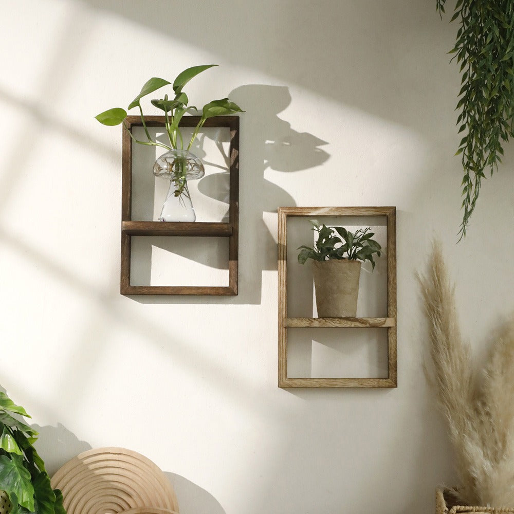 Elan Home Solis Floating Display™ — Instantly Elevate Your Space with Natural Warmth and Stylish Charm