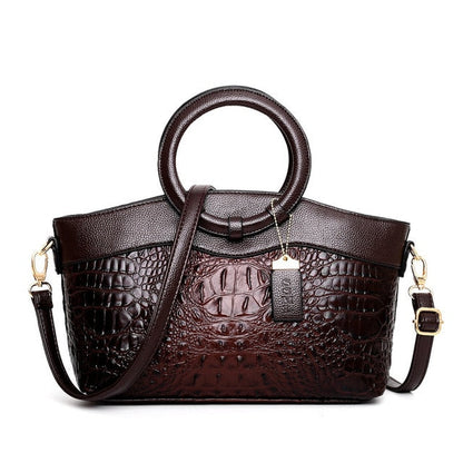 Norla — Vintage Croc Handbag with Convertible Design