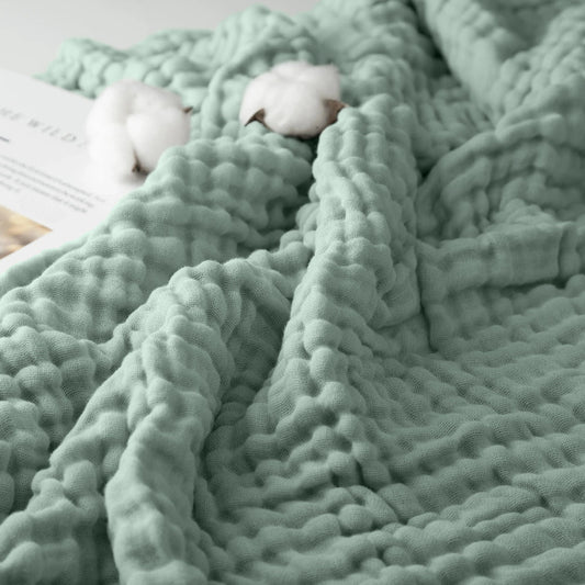 Avrena — 100% Cotton Muslin Blanket with Breathable Softness