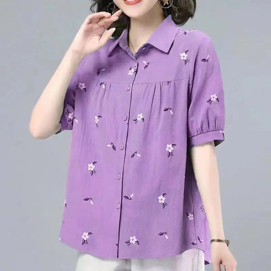 Puff Sleeve Linen Top™ — Stay Cool, Command Attention, Own Every Moment