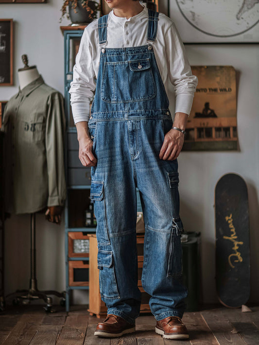 ForgeFlex™ Wide-Cut Denim Overalls — Unleash Freedom and Power in Every Move