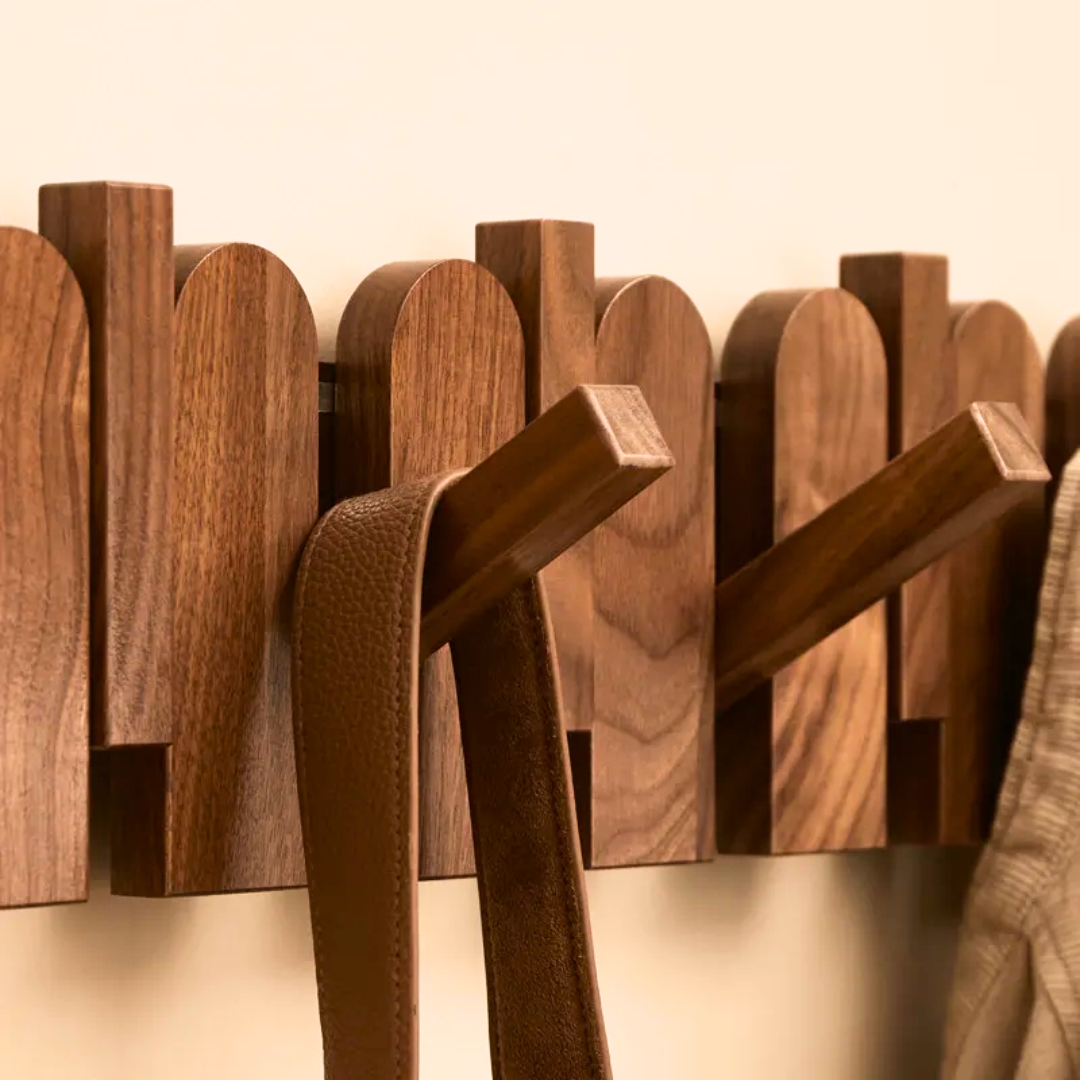 Woodstar™ Magnetic Wall Hooks — Transform Chaos into Sleek, Effortless Order Instantly