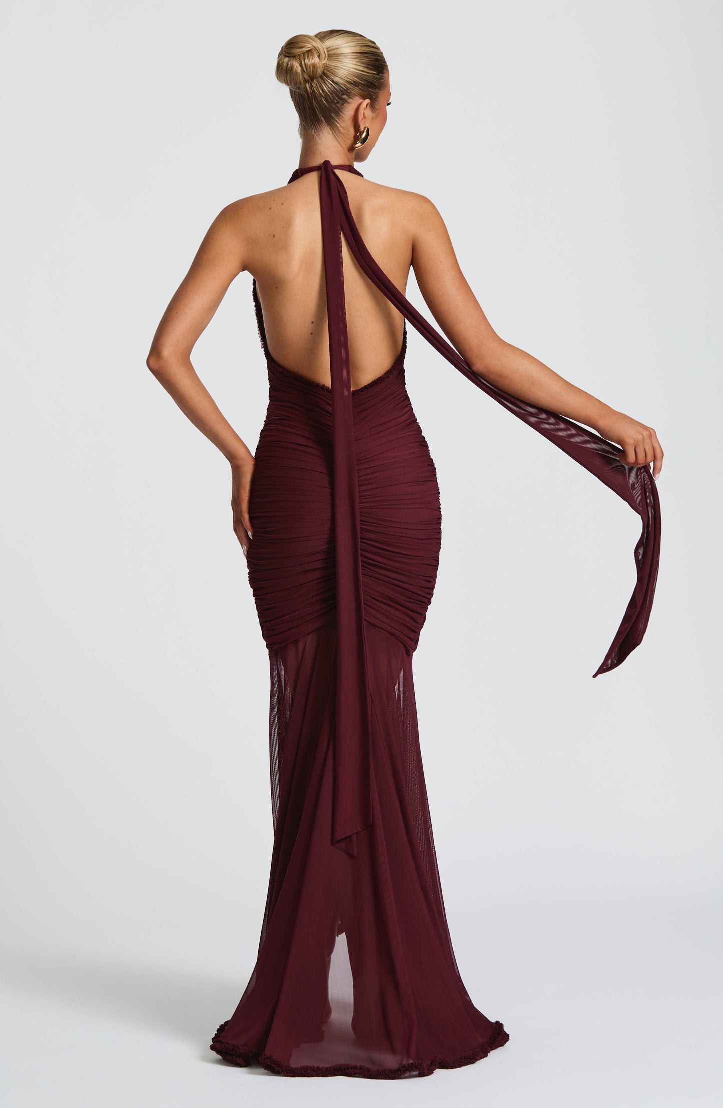 Quorvix Maxi Dress - Cherry Lacquer