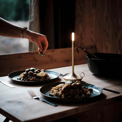 Lioren — Modern Candlestick Light with Touch Dimming and Rechargeable Battery