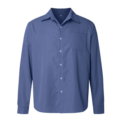 Orven Textured Button-Up Shirt — Tailored Cotton Shirt with Soft Brushed Finish