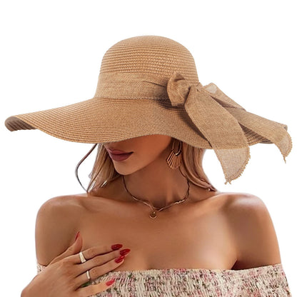 Lioren — Wide-Brim Straw Sun Hat with Adjustable Fit