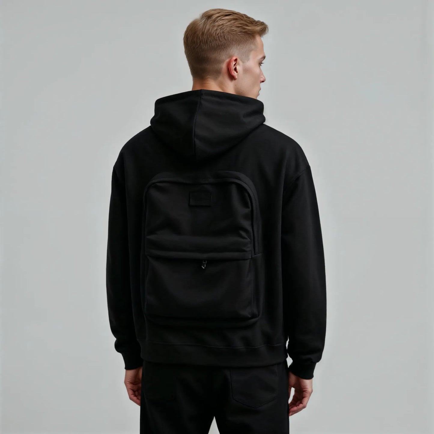 Tazziro TravelShell — Men's Jacket with Built-In Hidden Backpack
